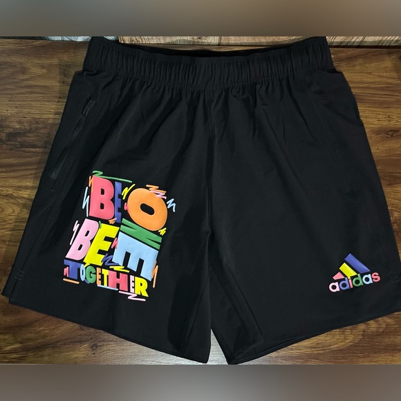 Adidas X Kris Andrew Training Shorts, Black, Kris Andrew small Pride collection. - Picture 4 of 8